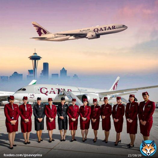 Qatar Airways broke records as the world's best airline and celebrated Women's Day with an all-female crew operating a Boeing 777 freighter, setting an example for empowering women globally. #QatarAirways