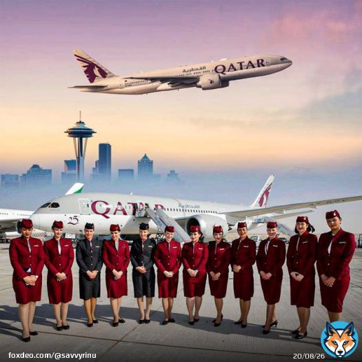 Qatar Airways broke records as the world's best airline and celebrated Women's Day with an all-female crew operating a Boeing 777 freighter, setting an example for empowering women globally. #QatarAirways