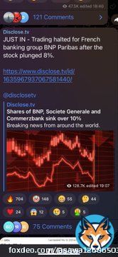 キター ついに、スイスからフランスへ　  最新情報  フランス銀行グループBNPパリバス 株価8%急落後、取引停止