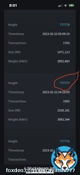 #Bitcoin block # 777777 came & went, never to return again, man did I want a transaction in it, but maybe I'll catch 888888, but the #8 is no #7, ya know?