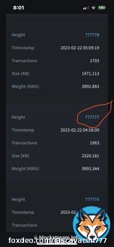 #Bitcoin block # 777777 came & went, never to return again, man did I want a transaction in it, but maybe I'll catch 888888, but the #8 is no #7, ya know?