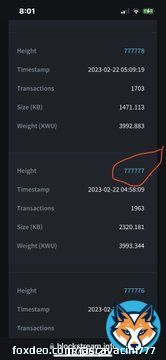 #Bitcoin block # 777777 came & went, never to return again, man did I want a transaction in it, but maybe I'll catch 888888, but the #8 is no #7, ya know?