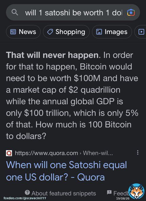 #Bitcoin has ALWAYS proven people wrong, #BTC will not only 100x google market cap, but #BTC will also prove Google wrong.