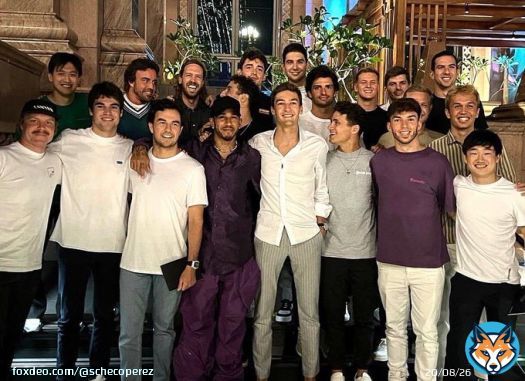 Great dinner, with some great stories!  Thanks guys and happy retirement Seb  #AbuDhabiGP