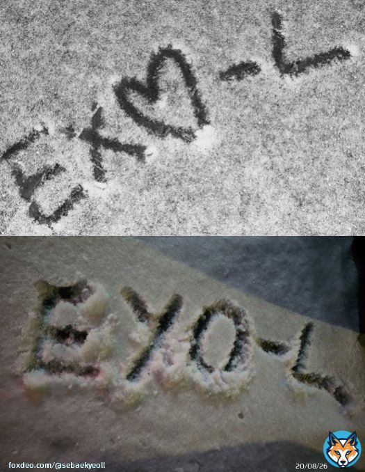 love letters written in the snow by junmyeon and chanyeol