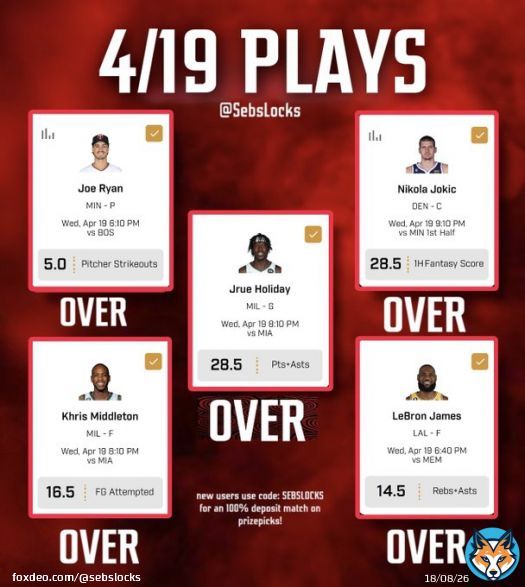 like for goodluck   #NBA #PrizePicks #GamblingTwitter #DFS