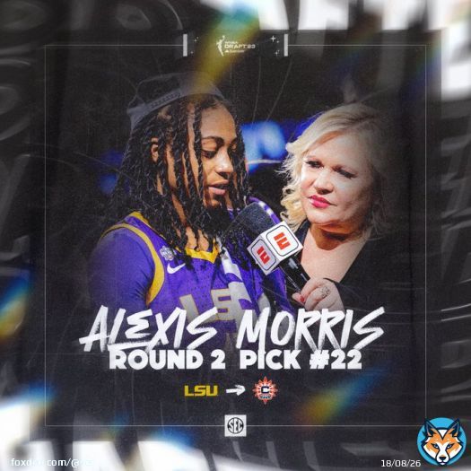 DRAFTED.   With the 22nd pick in the 2023 #WNBADraft, the @ConnecticutSun select @AlexisMorrisWBB!  #SECWBB x #ItJustMeansMore
