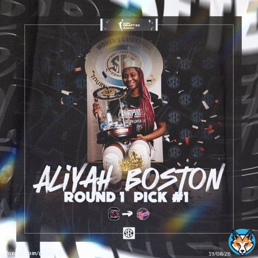 The Queen   With the No. 1 Overall Pick in the 2023 #WNBADraft, the @IndianaFever select @aa_boston!  #SECWBB x #ItJustMeansMore