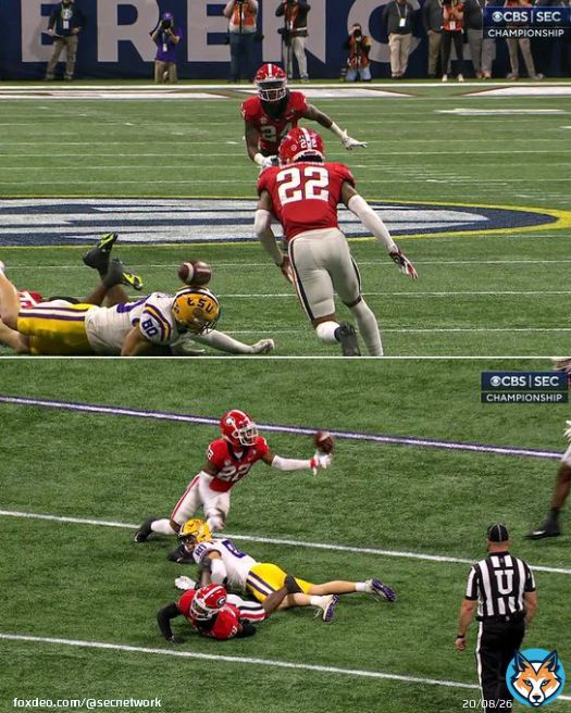 WHAT AN INT  @GeorgiaFootball