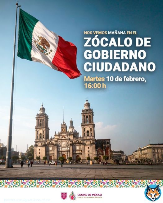 Mañana nos vemos otra vez en una jornada más de #ZócaloCiudadano en el corazón de nuestra #CapitalDeLaTransformación, empezamos a las 16:00 h, la entrega de fichas es las 14:00 h.