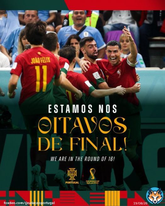 * Knock, knock! *   Who's there?   It's Portugal qualifying to the Round of 16.   #FIFAWorldCup #VesteABandeira #WearTheFlag