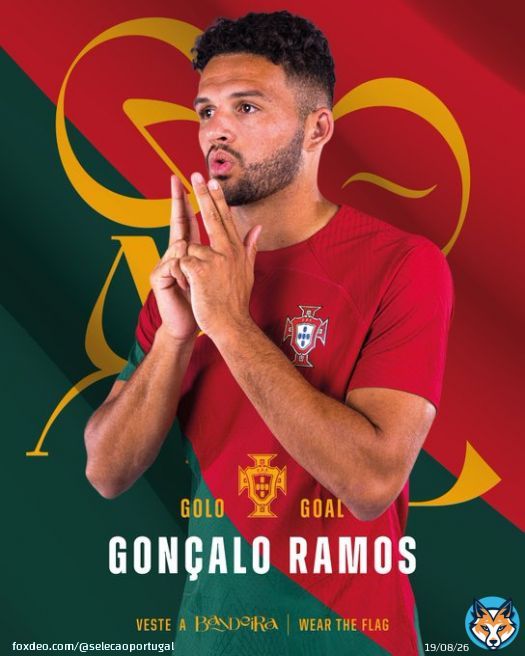 TR&Ecirc;S!!!!!! GON&Ccedil;ALO RAMOS!!! N&Atilde;O H&Aacute; PALAVRAS!!!!!! QUE EXIBI&Ccedil;&Atilde;O!!!!  #PORSUI | 5-1 | #FIFAWorldCup #VesteABandeira