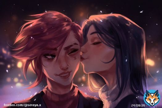 happy holidays  #arcane #arcanefanart #caitvi #violyn #piltoversfinest
