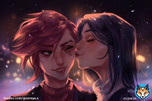 happy holidays  #arcane #arcanefanart #caitvi #violyn #piltoversfinest