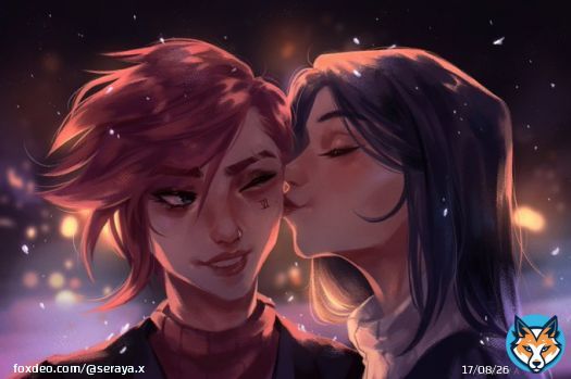 happy holidays  #arcane #arcanefanart #caitvi #violyn #piltoversfinest
