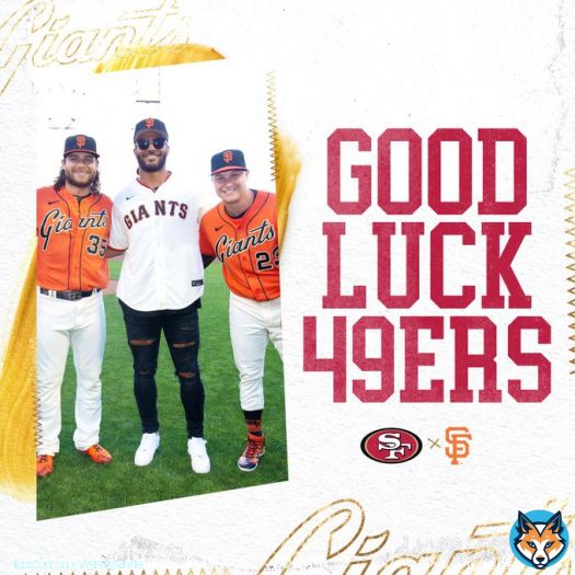 Have a great season, @49ers! #FTTB   #BayAreaUnite | #SFGiants