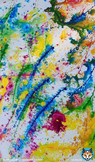 Dance of color&nbsp;  Abstract This&nbsp; painting was created by my son Rozbeh.&nbsp; full of sence  ON @objktcom  Link:  One Edition is left 1 #tezos #TezosArts #tezoscollector #tezosCummunity&nbsp; #ArtistOnTwitter #artistsupport #NFTs #NFT全員プレゼン