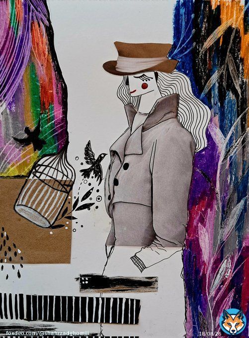NEWDROP   to be empty  1 of 1  15 #XTZ   The artwork could symbolize the deep internal emotions of a girl exposed to the vibrant external world while feeling a sense of emptiness within  link  #NFTArts  #TEZOSTUESDAY #NFTCommmunityShow more