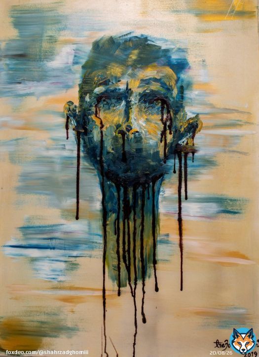 BLUE GIRL  oil on canvas Original size: 60*80 cm  1/1 0.22 Eth   #FoundationSold  #oilpainting