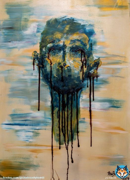 BLUE GIRL  oil on canvas Original size: 60*80 cm  1/1 0.22 Eth   #FoundationSold  #oilpainting