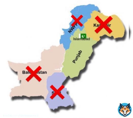 This would be the map of Pakistan after few days!   I never liked #ImranKhan in my whole life but now, I have to say,  &ldquo;THANK YOU IMRAN KHAN&rdquo;   Abb toh Pakistan ke tukre ho kar rahe gaein!!   #ImranKhanArrested