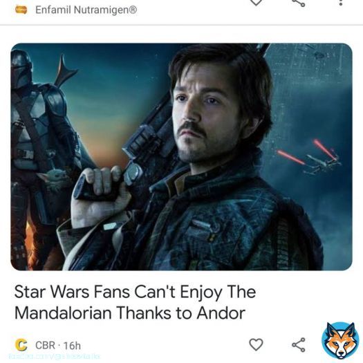 You can&rsquo;t enjoy The Mandalorian because it&rsquo;s not as good as Andor. I can&rsquo;t enjoy it because it&rsquo;s just not good. We are not the same.