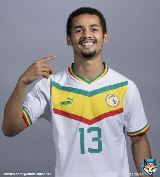 Senegal&rsquo;s No.13.    Iliman Ndiaye all set for his first ever @FIFAWorldCup with Senegal.