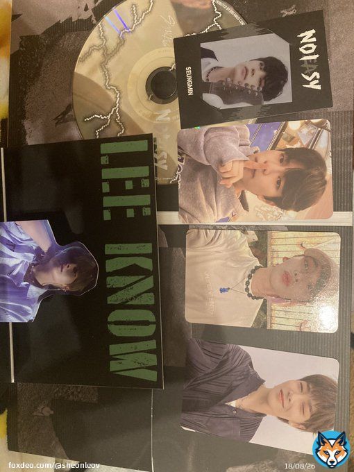 SEUNFMIN LOVES ME ISTG YALL I AM NOT LYING also i got jeongin omg im so happy and leeknow card