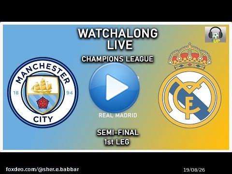 Watch the Live stream  Man City Vs Real Madrid  Please Subscribe Football Gupshup  Live Match  Link:   #MCIRMA  #ManCity #ManchesterCity #RealMadrid  #ChampionsLeague  #UCL  #Benzema #debruyne  #UEFAChampionsLeague #GabrielJesus #ViniciusJr #Foden