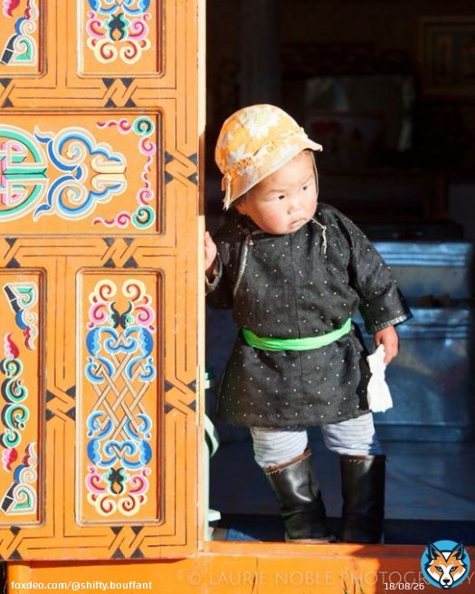 The weekend is just round the corner. Keep going, you can make it.  Mongolian toddler in Ger doorway, Orkhon Valley, Mongolia #Mongolia #Orkhonvalley #nomad #child #toddler #traditionaldress #travelphotography  #travelphotographer #canon  #visitmongolia  #discovermongolia