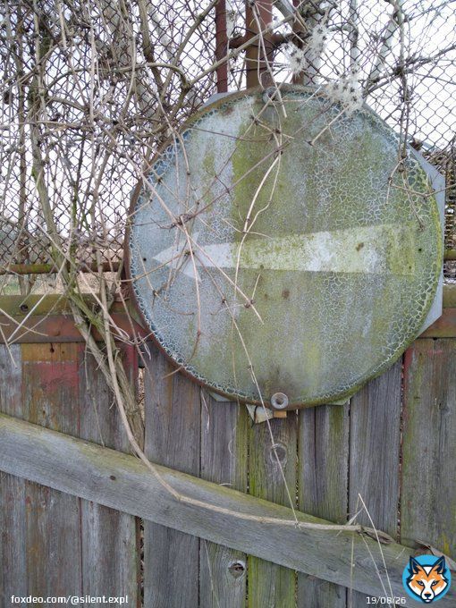 Old road sign.