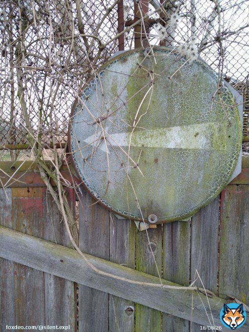 Old road sign.