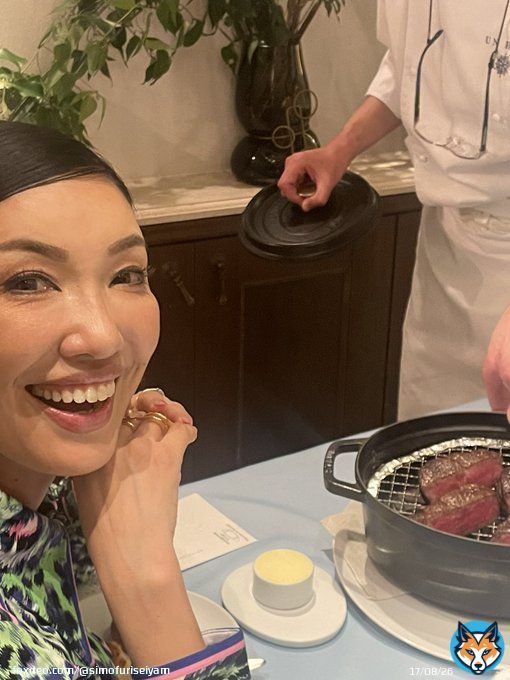アンミカさんと肉 『食事はその人たちとの気もいただく。だからいい人たちと食べなあかんねん！』いただきました