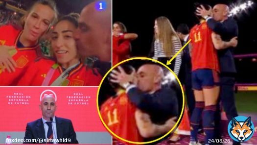 Luis Rubiales Kiss Spain Women footballer jenni hermoso   #luisrubiales #JenniHermoso #kiss
