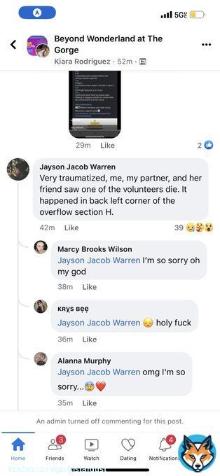 So heartbreaking. The shooter was going after staff at #beyondwonderland