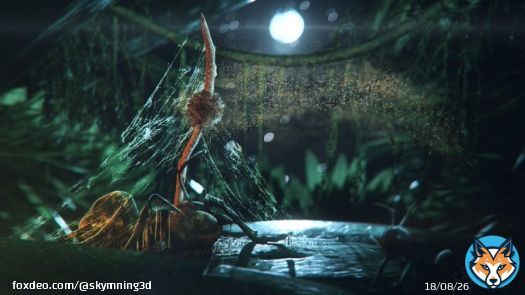 Ophiocordyceps Unilateralis    Tainter of minds Depraver of will Immediately as it finds It intends to kill  #blender #b3d #blender3d #art #darkart #thelastofus #zombie #fungus #ant #dark #jungle #realism #vines #leaf #dead #cgandwe #spores #lighting#night