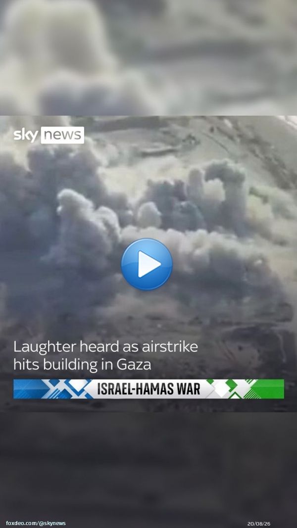 In a video verified by Sky News, people believed to be soldiers laugh and one of them sings The Final Countdown as they watch an airstrike on Gaza.  Read more here: