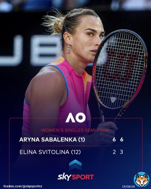 Unstoppable Aryna Sabalenka is yet to drop a set at the Australian Open, crusing in straight sets to the #AusOpen Final. The Australian Open is LIVE with #SkySportNZ