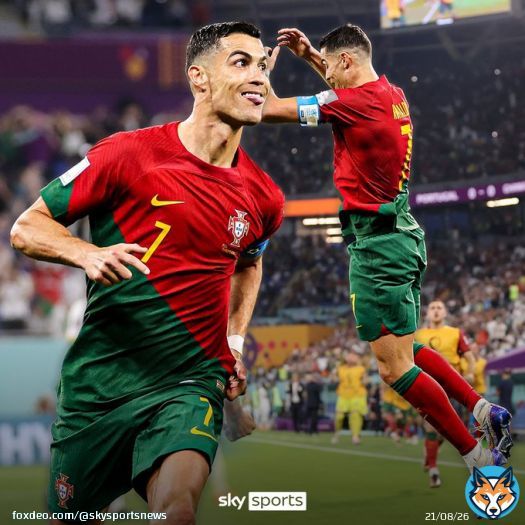 Cristiano Ronaldo becomes the first man to score at five FIFA World Cups!