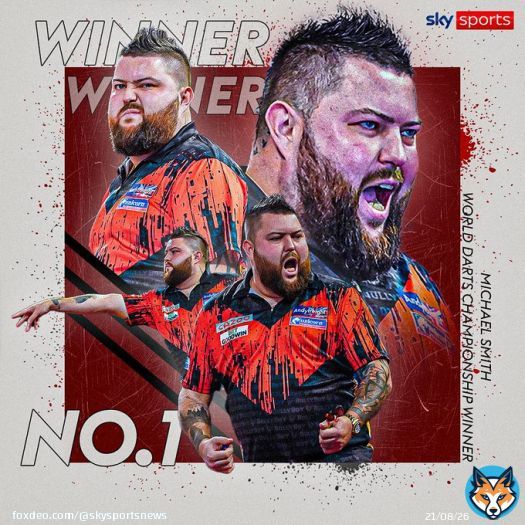 BREAKING: Michael Smith has beaten three-time World Champion Michael Van Gerwen to win his first World Darts Championship
