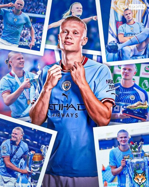 Not a bad first season at Man City for Erling Haaland    Premier League winner   Champions League winner   FA Cup winner   Premier League Golden Boot winner   Champions League Top Scorer   Premier League Player of the Season   Premier League Young Player of the&hellip;&nbsp;Show more