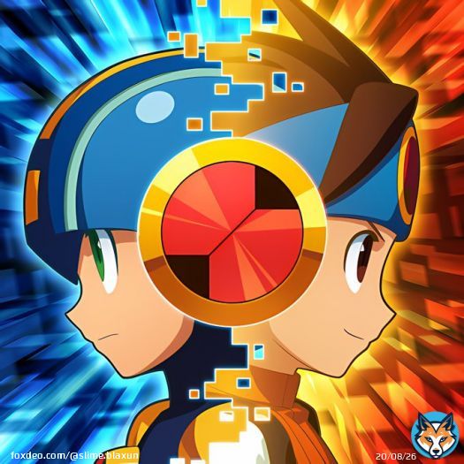 Another AI upscale taken from the legacy collection page.  #megamanbattlenetwork #ロックマンエグゼ  #ロックマン #rockmanexe #battlechips #megaman #rockman