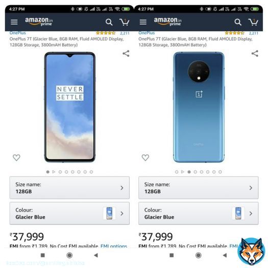 OnePlus 7T (Glacier Blue, 8GB RAM, Fluid AMOLED Display, 128GB Storage, 3800mAH Battery)  #OnePlus7T #OnePlus7TSeries #OnePlus7TPro  #OnePlus7Series #OnePlus7TProMcLarenEdition #AmazonGreatIndianFestival  Join now @BibinAlexander_ @Imfahad_ @blessedkamal @Atomsnoop @Vaibhav17m