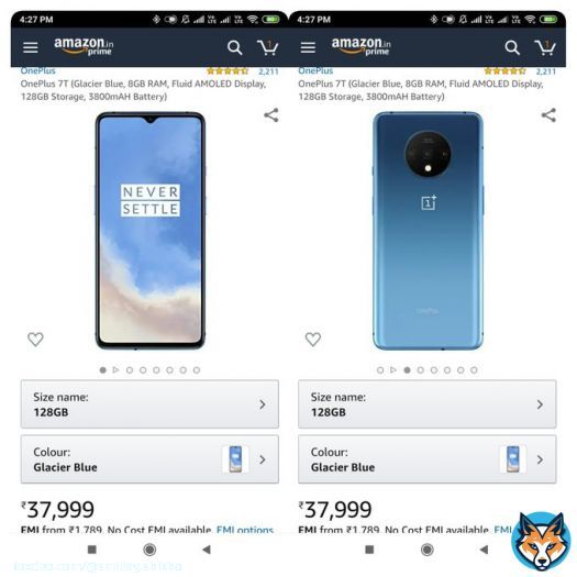 OnePlus 7T (Glacier Blue, 8GB RAM, Fluid AMOLED Display, 128GB Storage, 3800mAH Battery)  #OnePlus7T #OnePlus7TSeries #OnePlus7TPro  #OnePlus7Series #OnePlus7TProMcLarenEdition #AmazonGreatIndianFestival  Join now @BibinAlexander_ @Imfahad_ @blessedkamal @Atomsnoop @Vaibhav17m