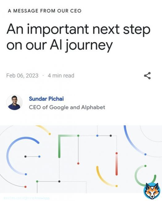 BREAKING: Google announces 'Bard', a new experimental conversational GoogleAI service powered by LaMDA. Coming soon.
