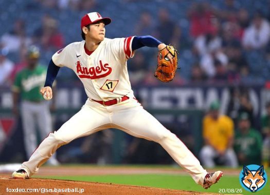 大谷翔平、あと４人でノーノー逃すも８回２安打無失点１０Ｋで１５勝目権利、規定投球回まであと１回 エンゼルス戦速報中&rArr; #mlbjp #大谷翔平