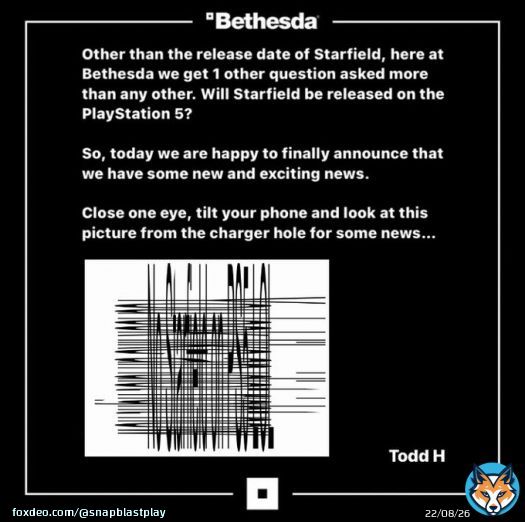 I can&rsquo;t believe we actually DID get a Starfield update today from Xbox / Bethesda after all