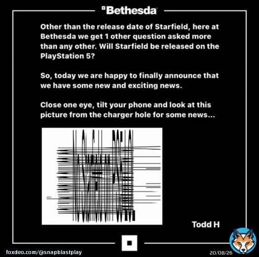 I can&rsquo;t believe we actually DID get a Starfield update today from Xbox / Bethesda after all