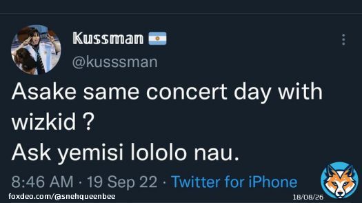Update - Boda Ayo concert tickets = 20k. Still on the market. Asake concert tickets = 70k Sold Out.  Yemisi Lololo Liberated.