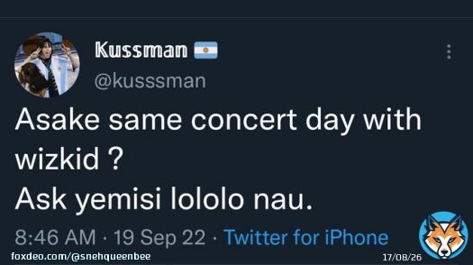 Update - Boda Ayo concert tickets = 20k. Still on the market. Asake concert tickets = 70k Sold Out.  Yemisi Lololo Liberated.